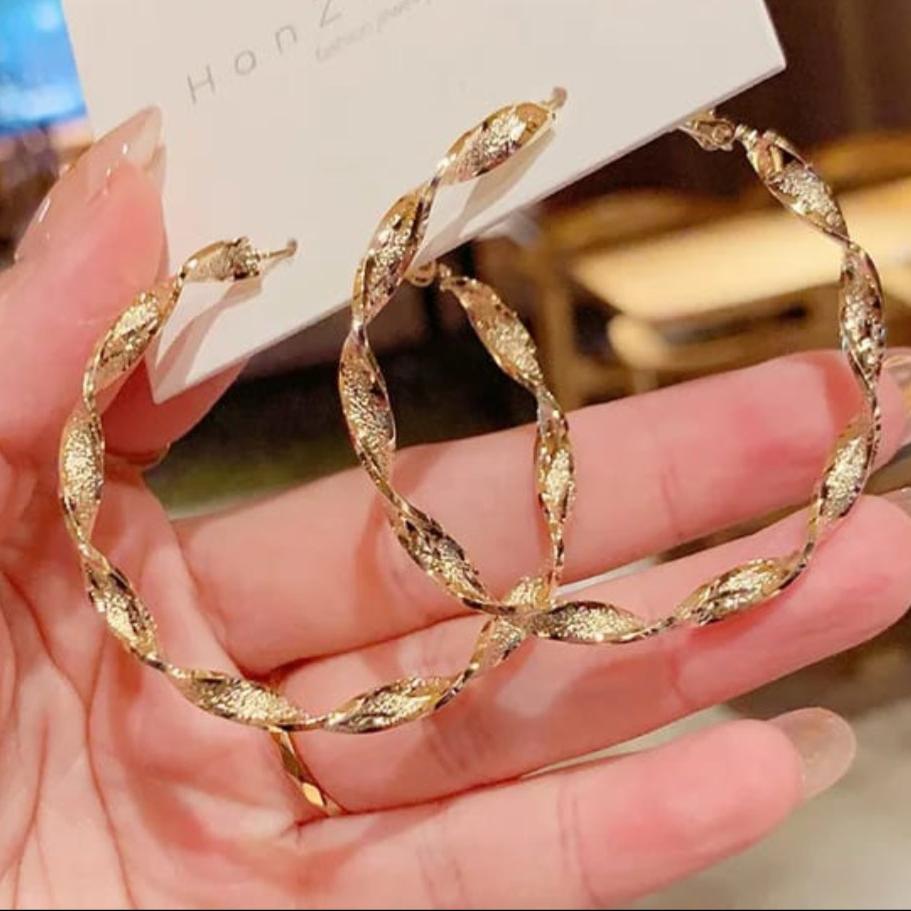 Golden Party Hoops