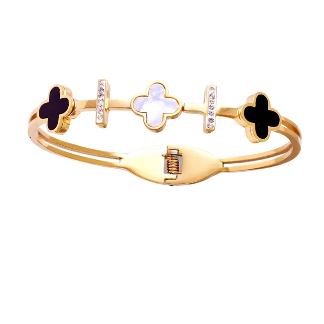 Black White Diamond Bracelet