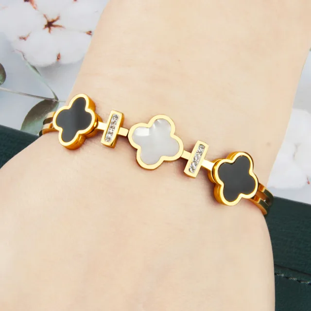Black White Diamond Bracelet