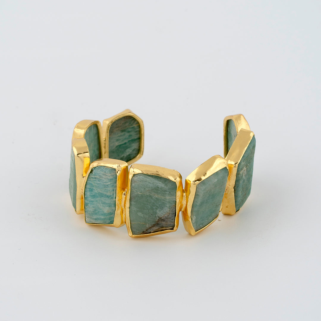 Olive Green Stone Bracelet