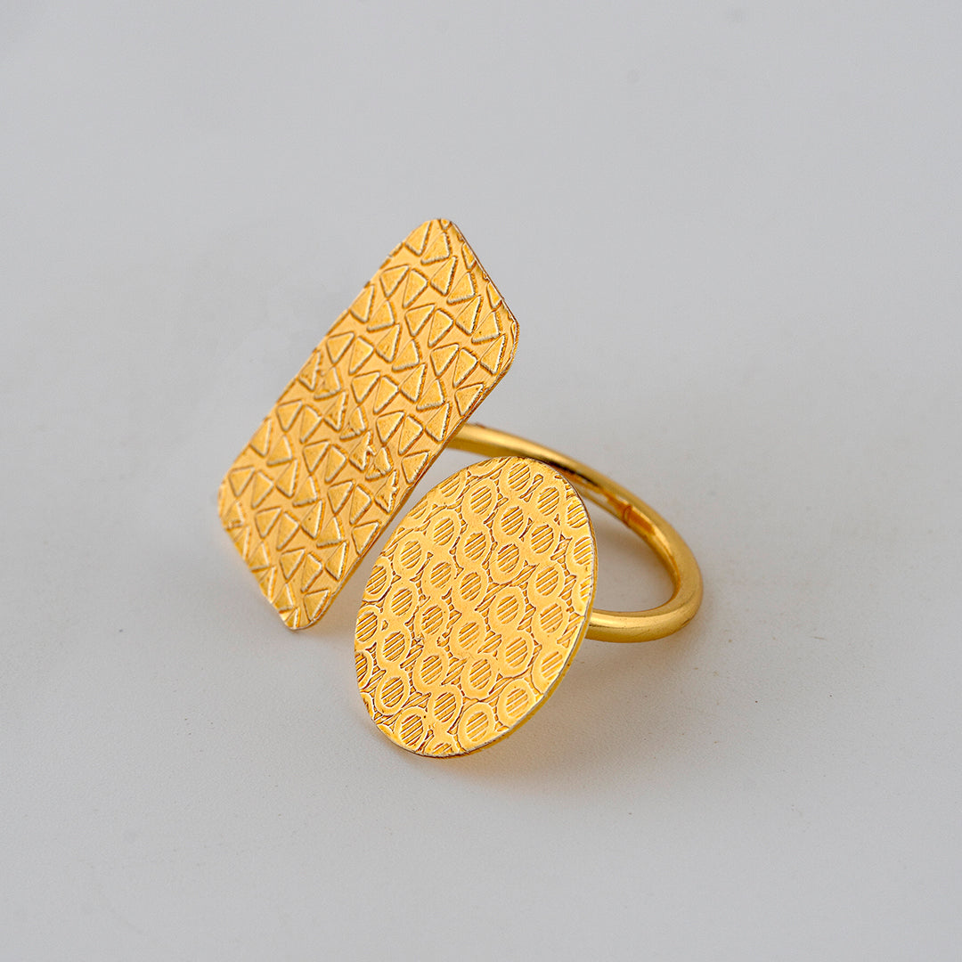 Golden Geometry Ring
