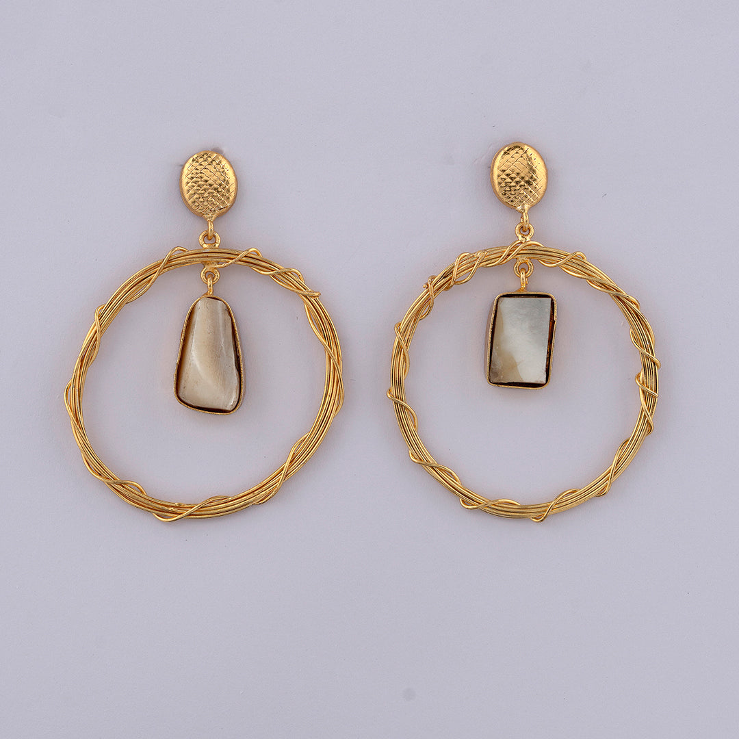 Golden Droplet Earrings