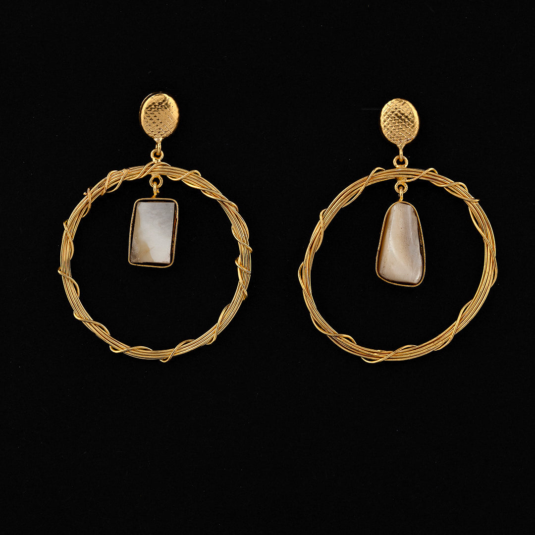 Golden Droplet Earrings
