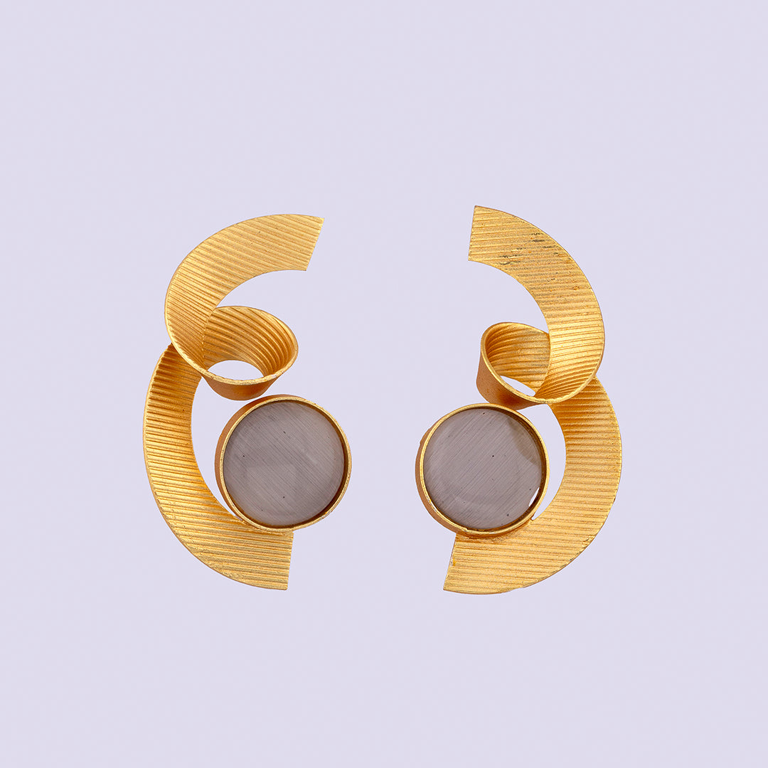 Grey Duel Turner Earrings