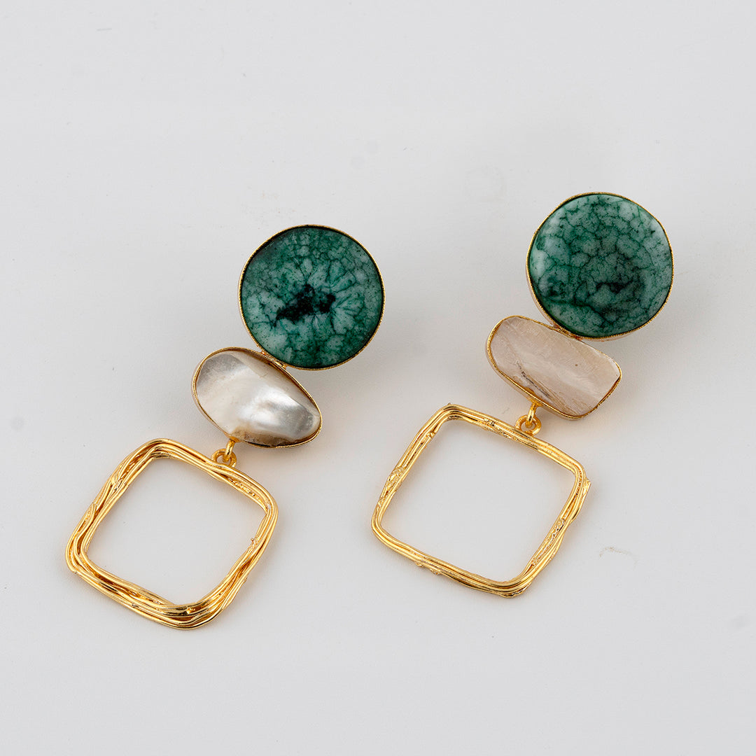 Turquoise Teal Earring