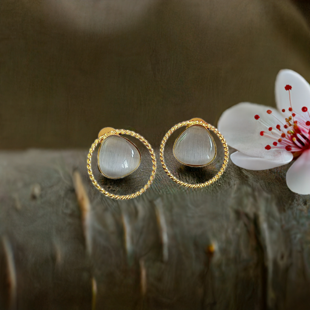 Grey Gold Stud