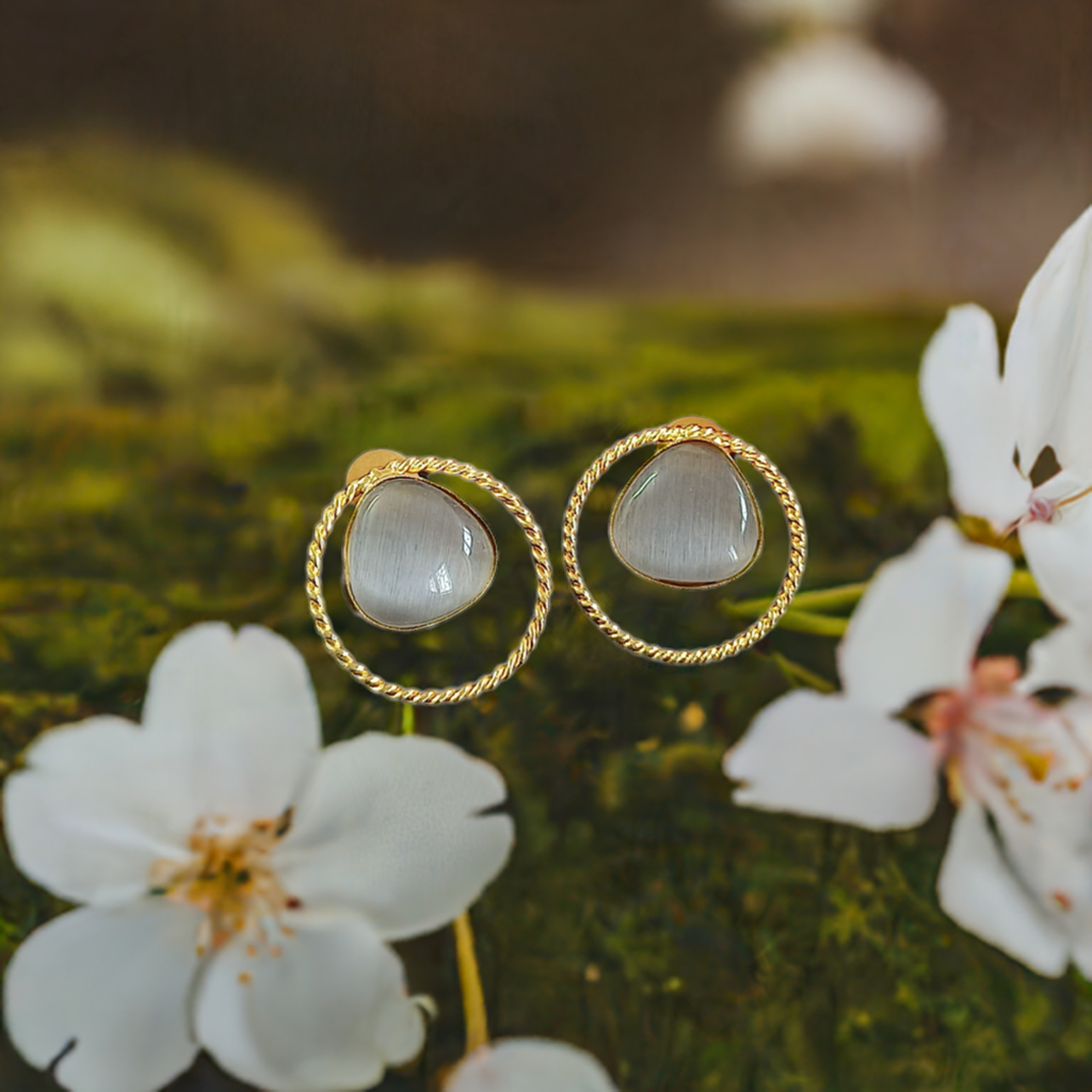 Grey Gold Stud