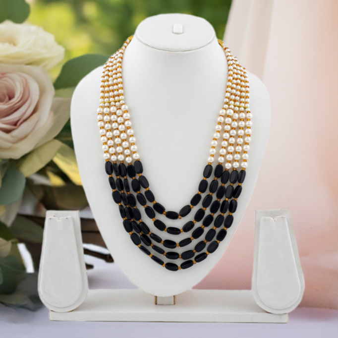 Black Bead Pendant
