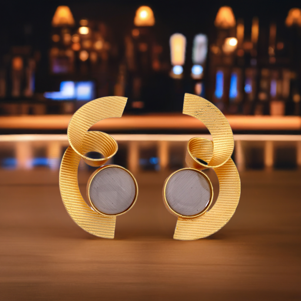 Grey Duel Turner Earrings