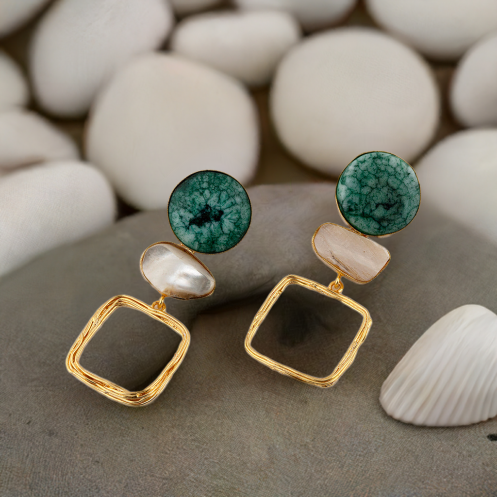 Turquoise Teal Earring