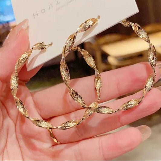 Golden Party Hoops