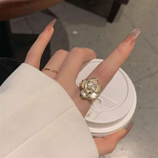 White Floral Ring