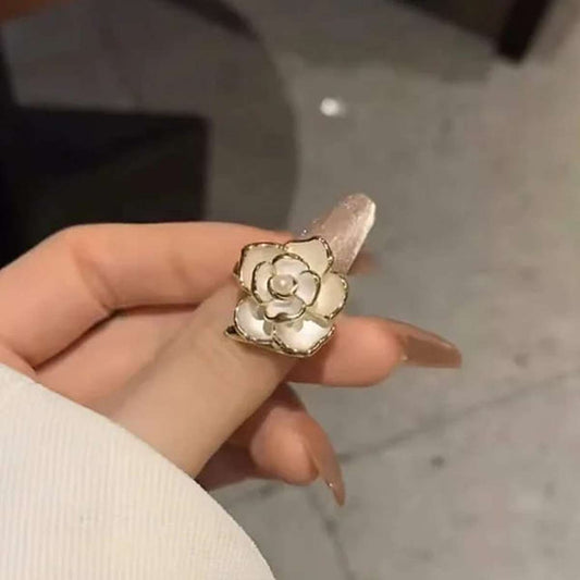 White Floral Ring