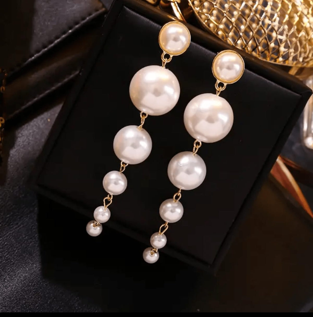 Pearl Party Danglers Earrings