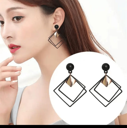 Square Design Earring