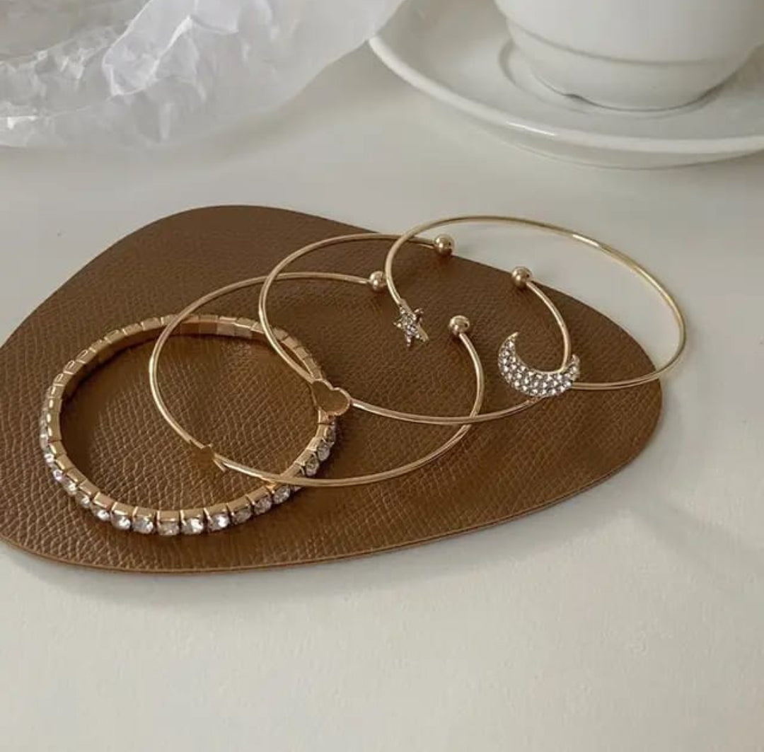 Moon Star Diamond Bracelet, display view