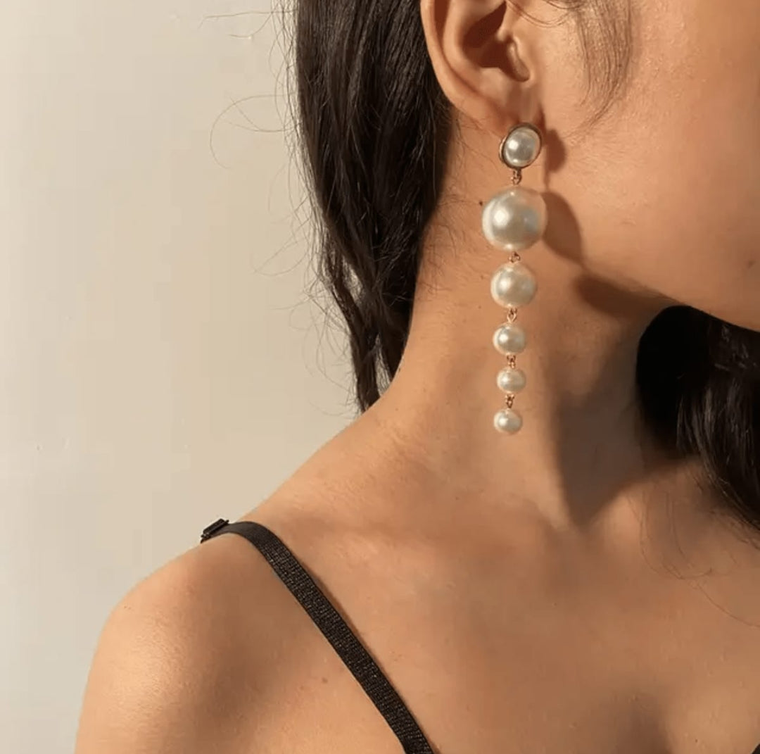 Pearl Party Danglers Earrings