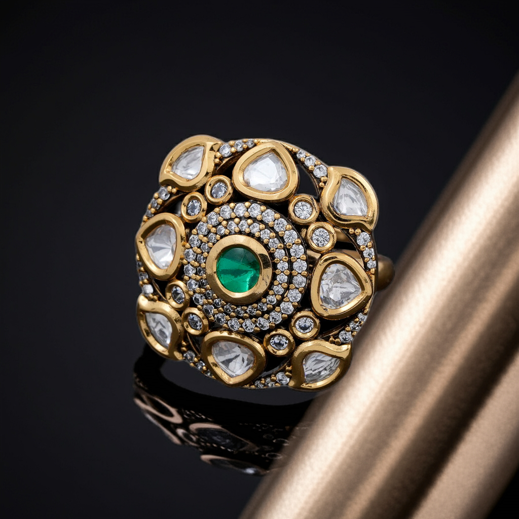 Emerald Dia Ring