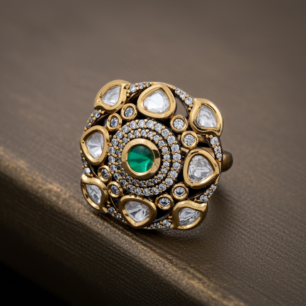 Emerald Dia Ring