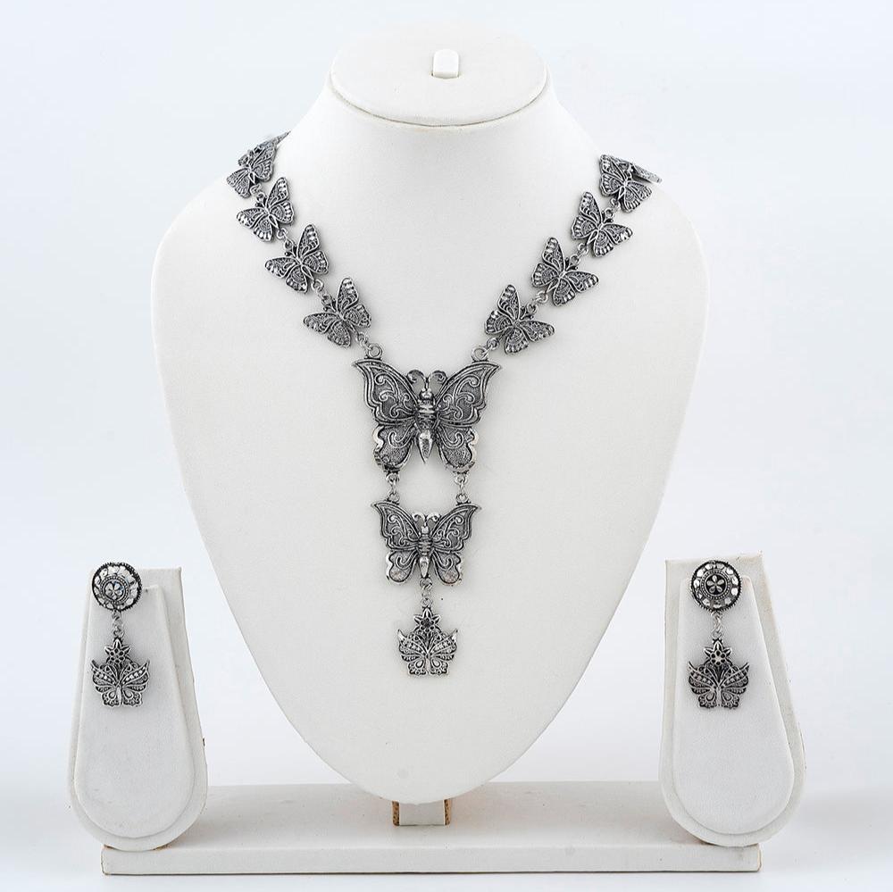 Oxidized butterfly Necklace