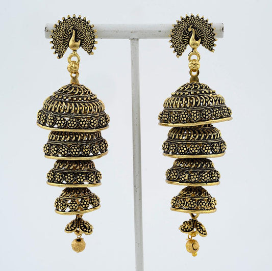 Oxidized multi layer Earrings