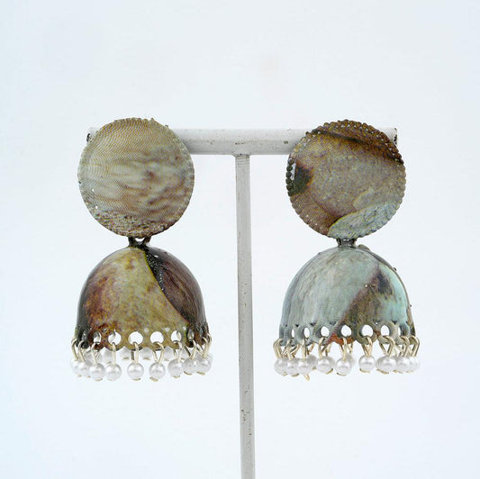 Ivory jhumka Earrings