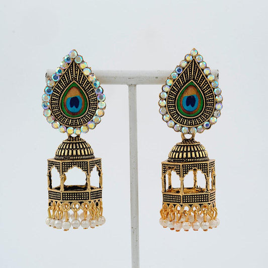 Peacock Feather Earrings