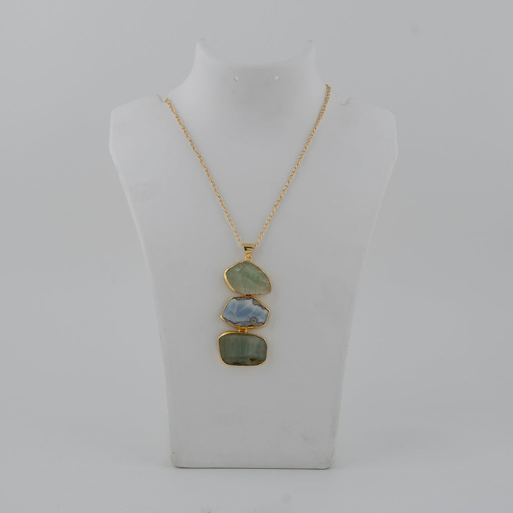 Shades of Green stone Pendant