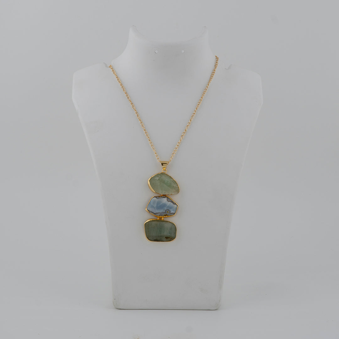 Shades of Green stone Pendant