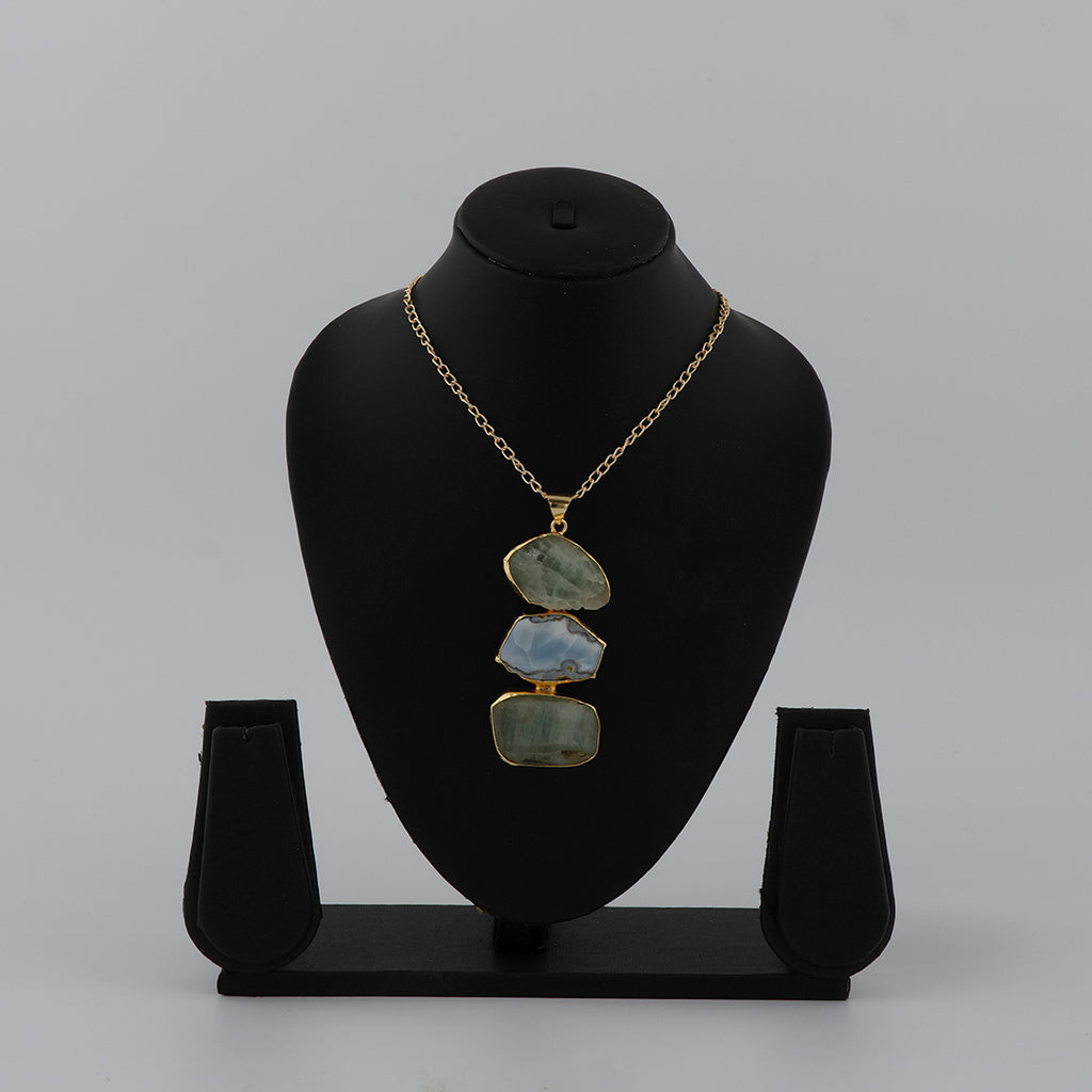 Shades of Green stone Pendant