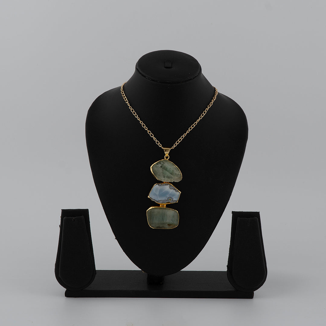 Shades of Green stone Pendant