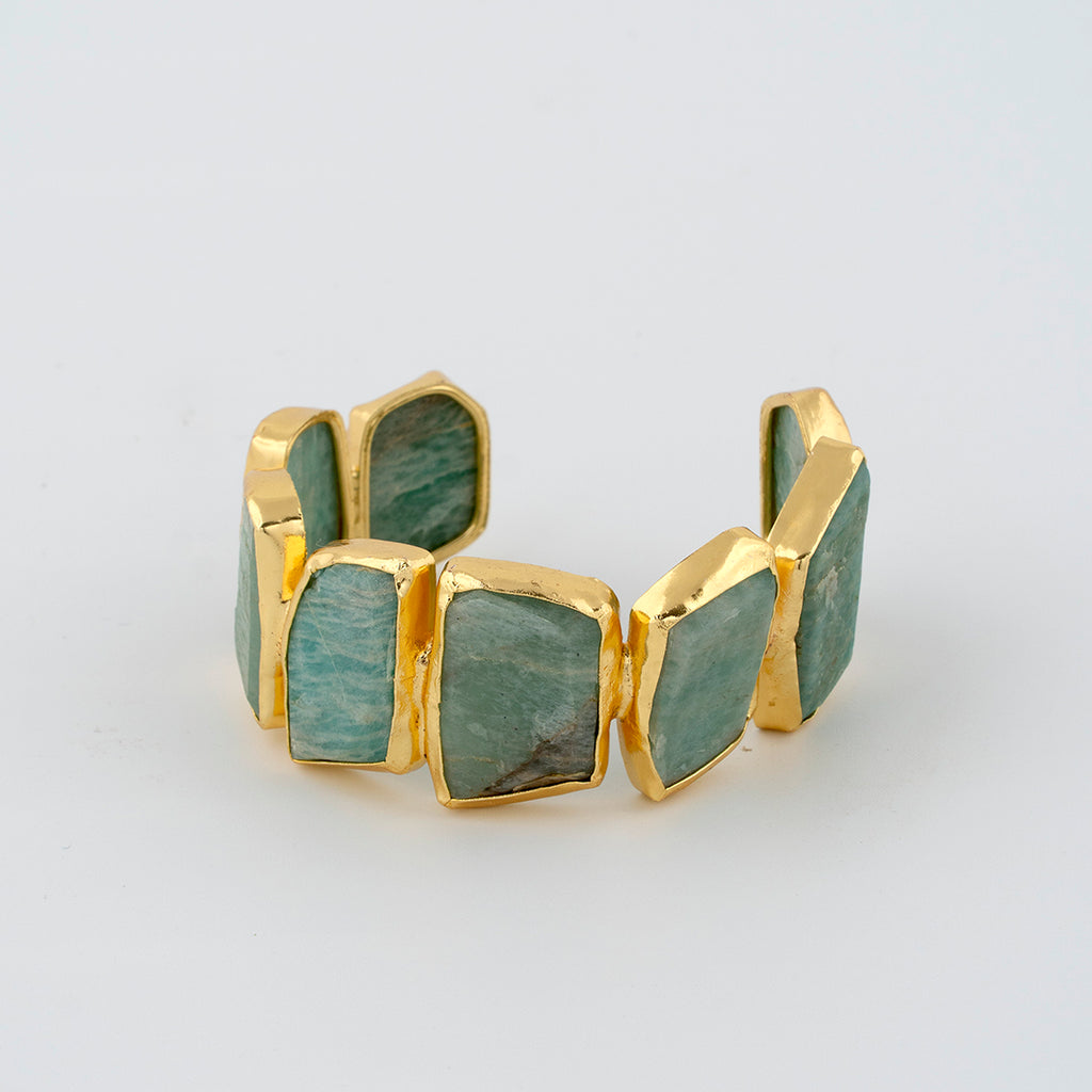 Olive Green Stone Bracelet