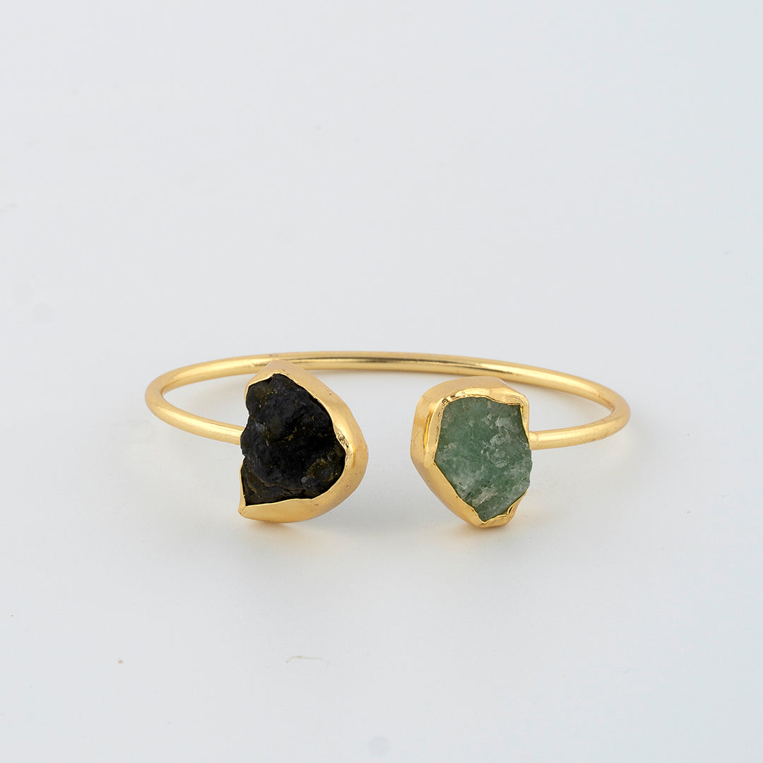 Black & Green Bracelet cuff