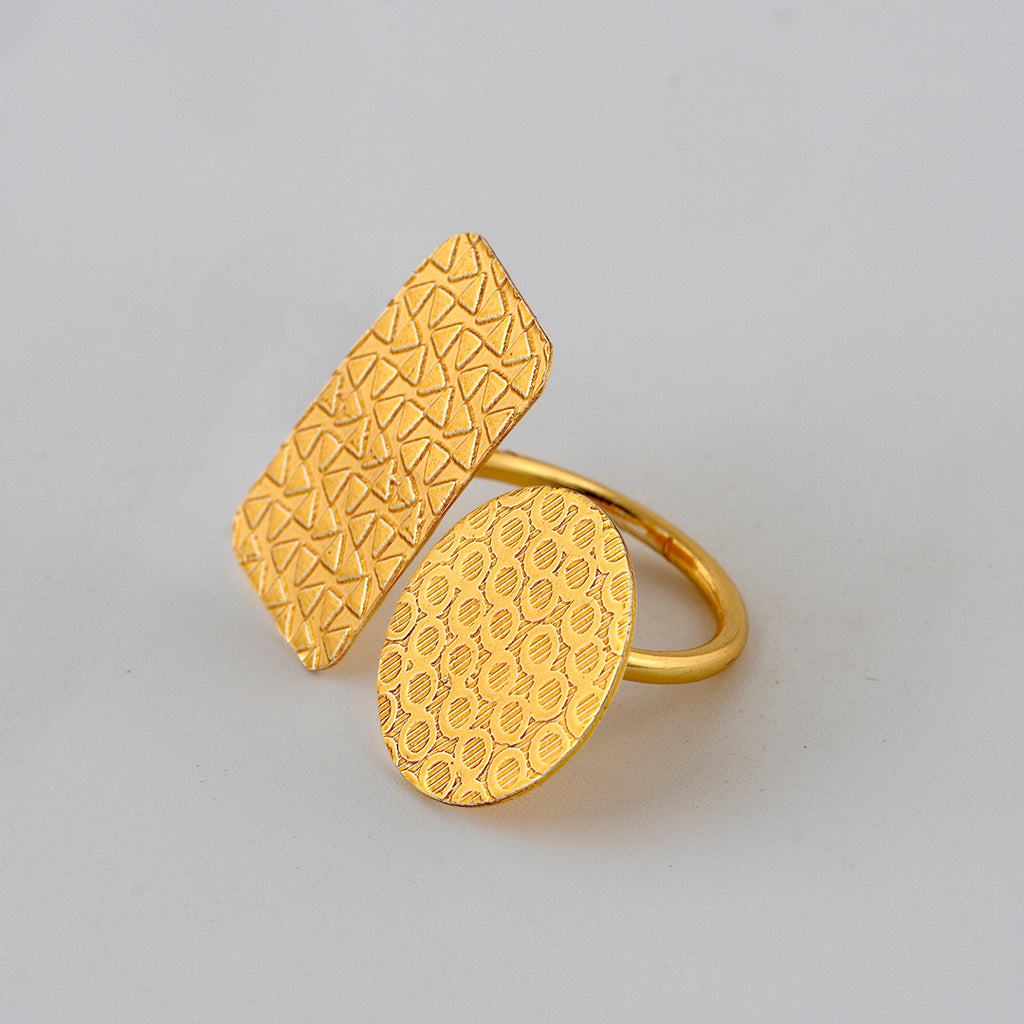 Golden Geometry Ring