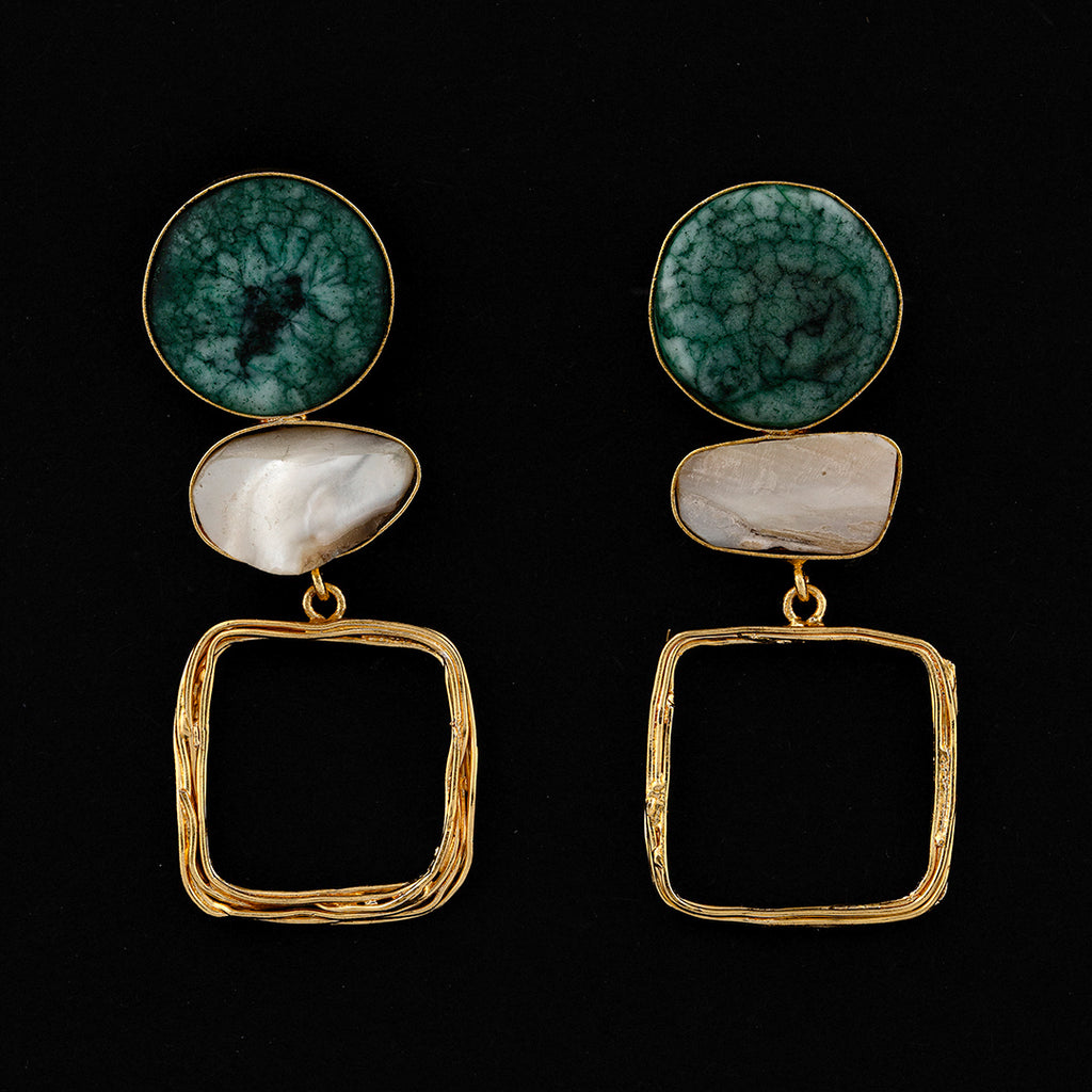 Turquoise Teal Earring