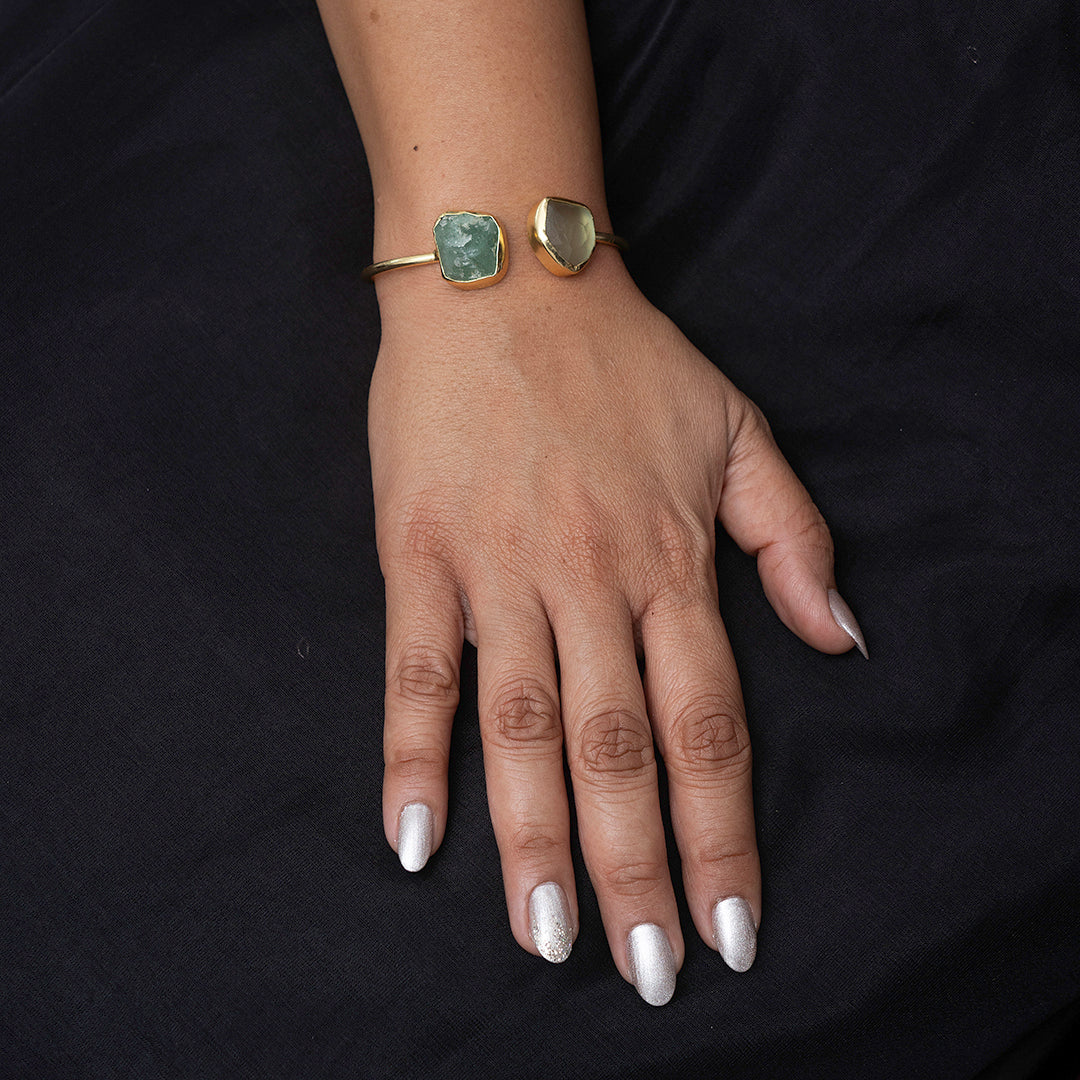 Ivory & Green  adjustable cuff