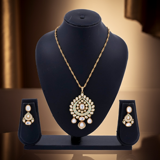 Meenakari with Dia Surrounding Necklace