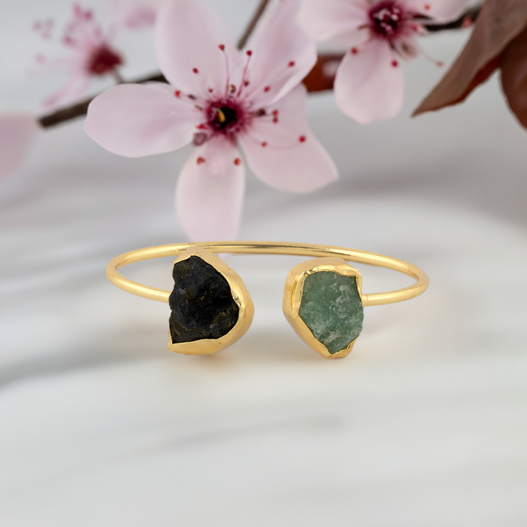 Black & Green Bracelet cuff