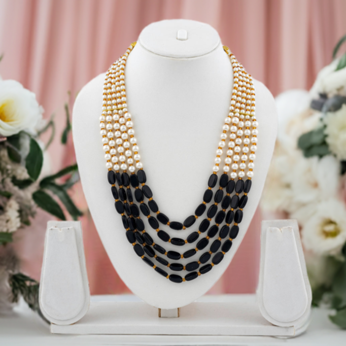 Black Bead Pendant