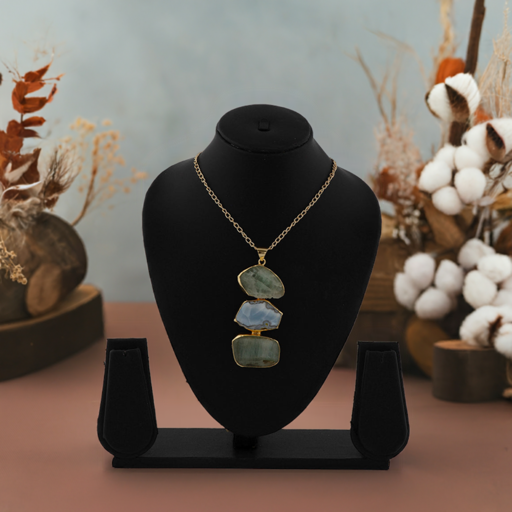 Shades of Green stone Pendant