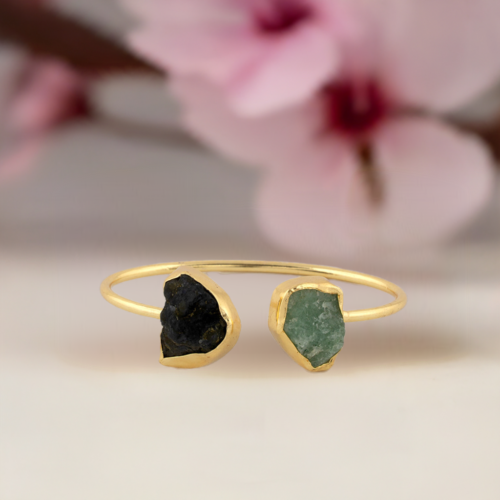 Black & Green Bracelet cuff