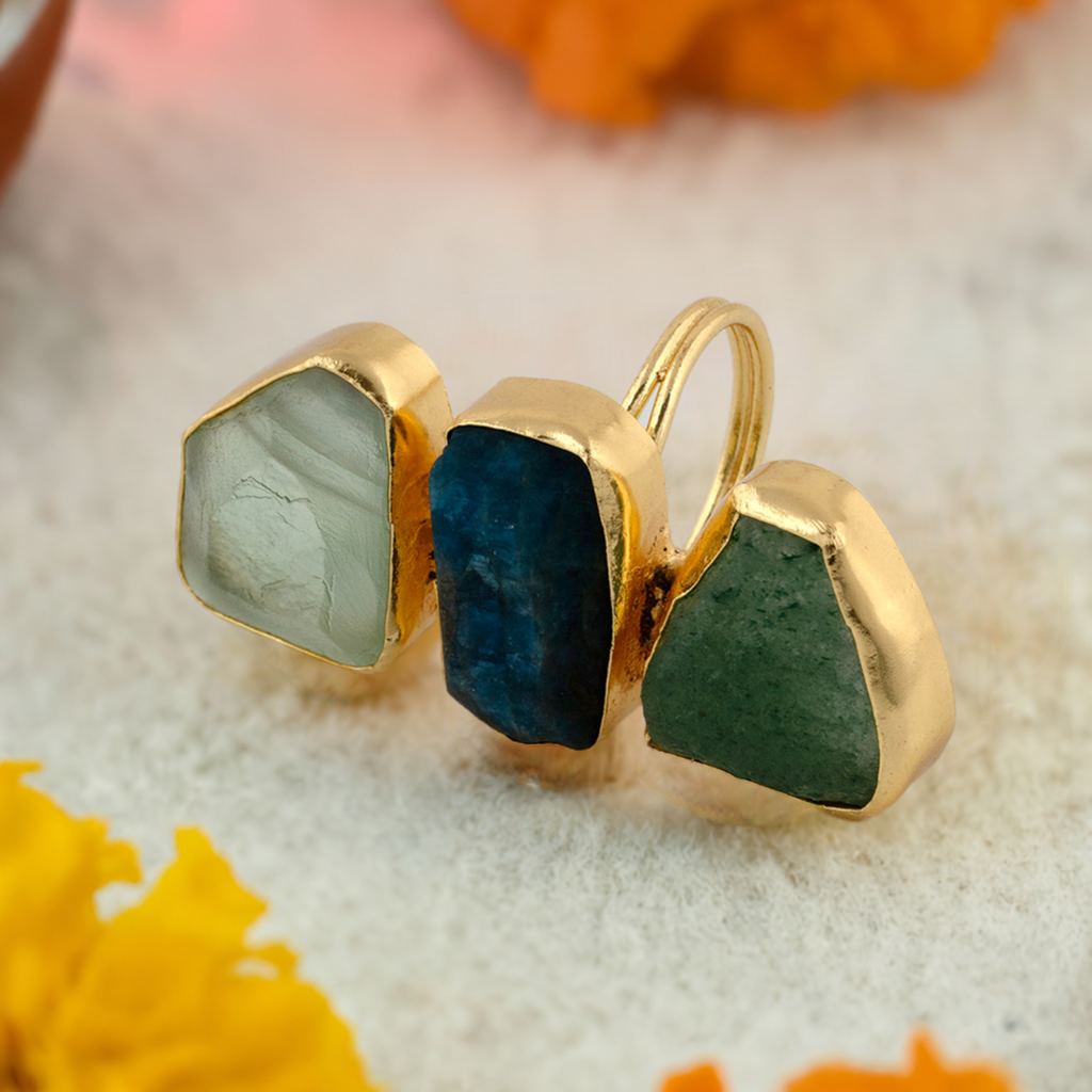 Multi Stone cocktail ring – Zoi Craft