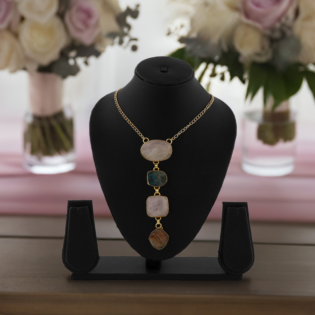 Multi stone chain pendant