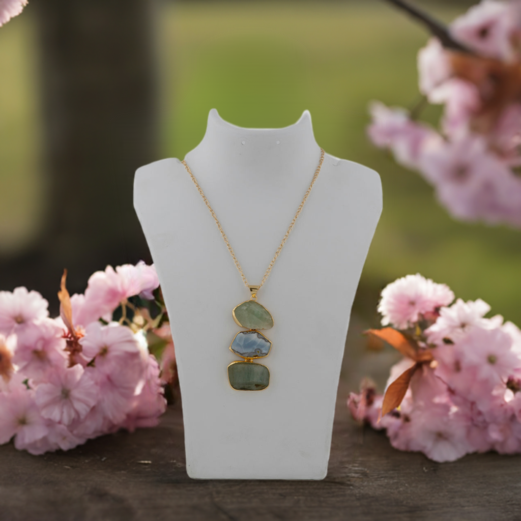 Shades of Green stone Pendant