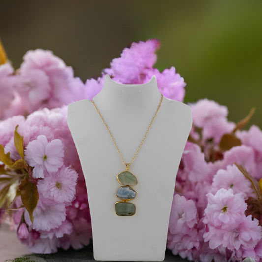 Shades of Green stone Pendant