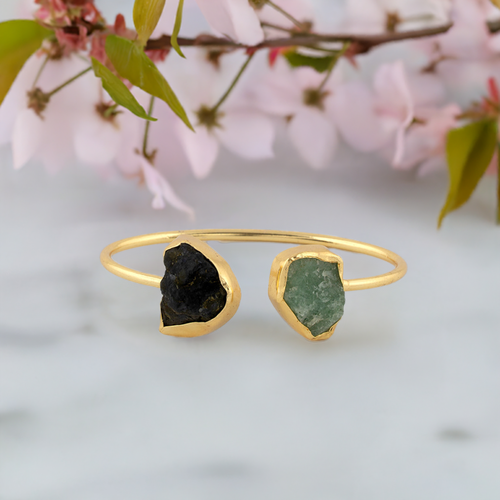 Black & Green Bracelet cuff