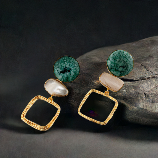 Turquoise Teal Earring
