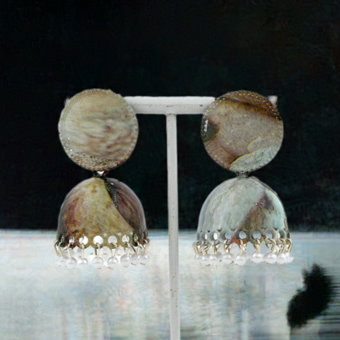 Ivory jhumka Earrings