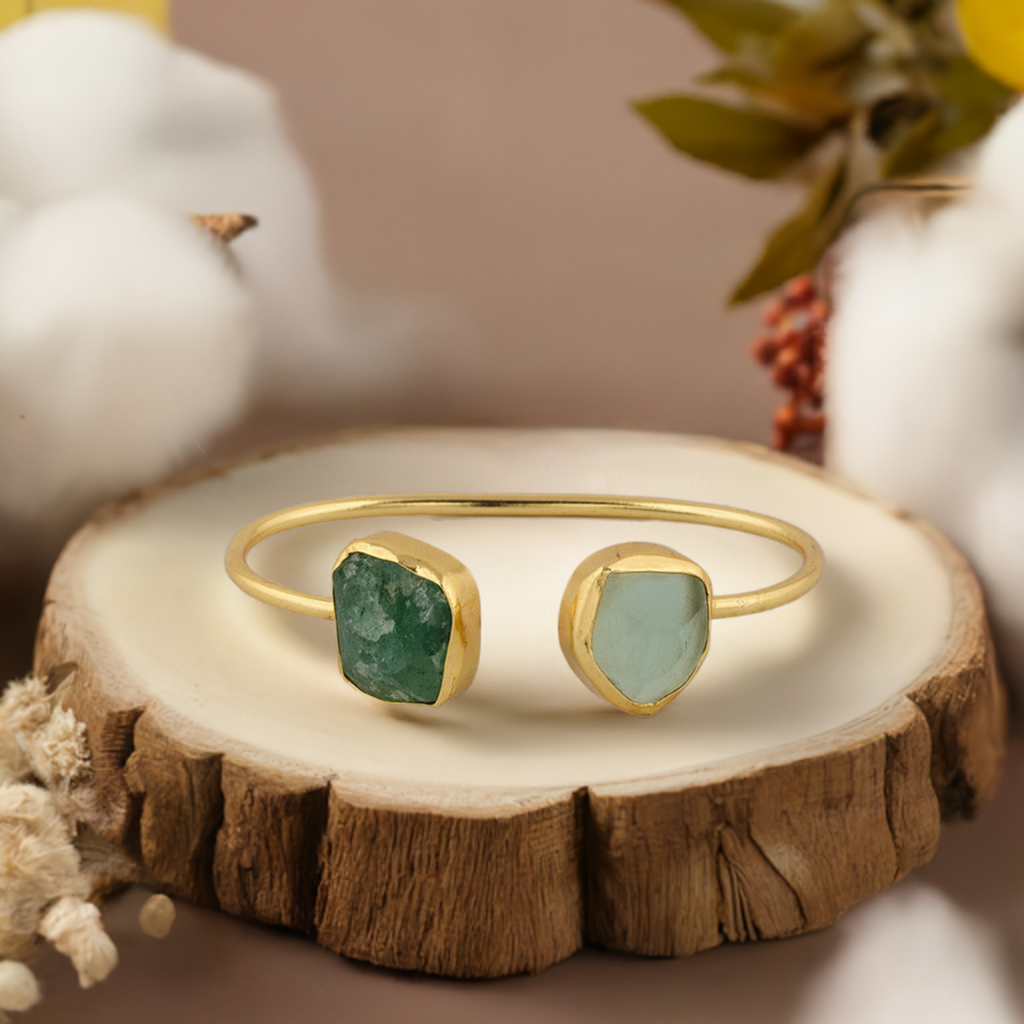 Ivory & Green  adjustable cuff
