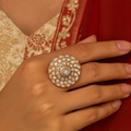 polki dia round ring